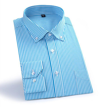 Fitness Causal Long Sleeve Striped Men's Custom Dress Shirt